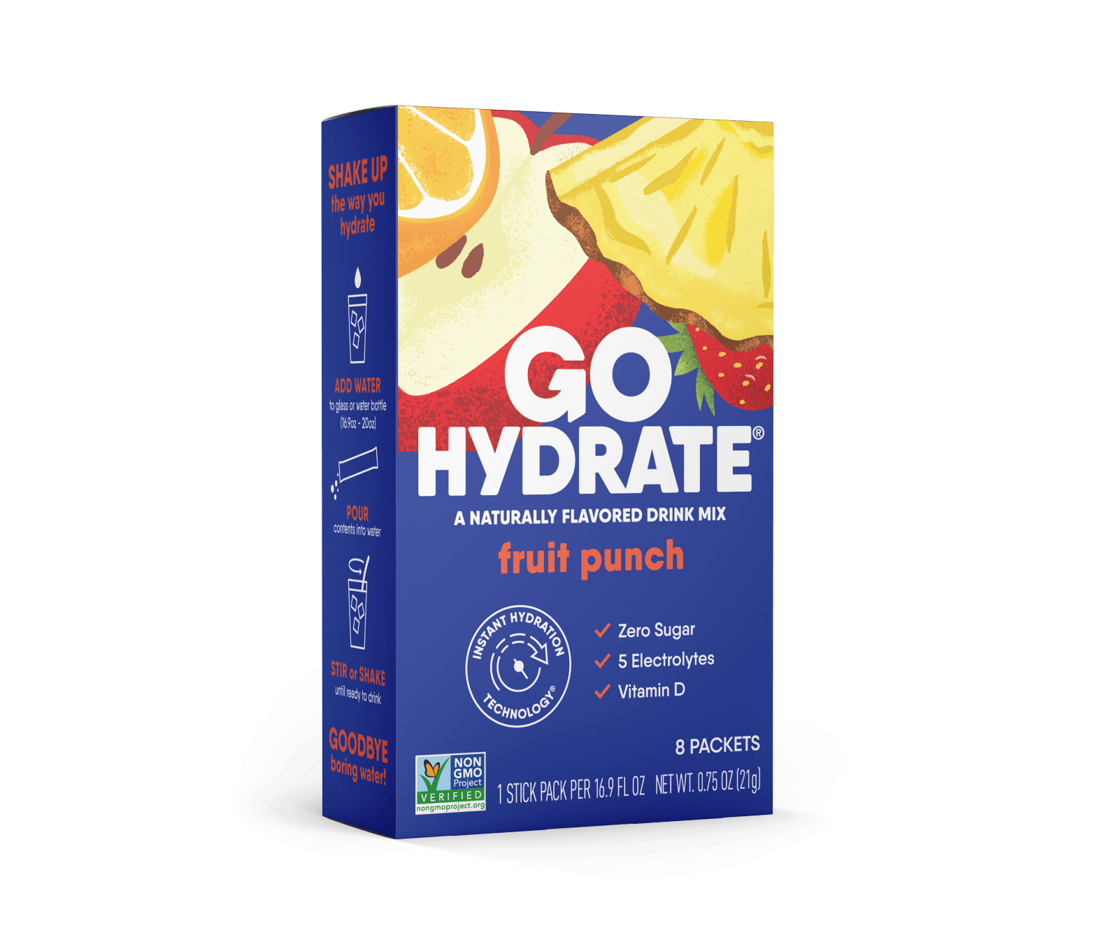 GoHydrate Fruit Punch - 8pk Front of Box