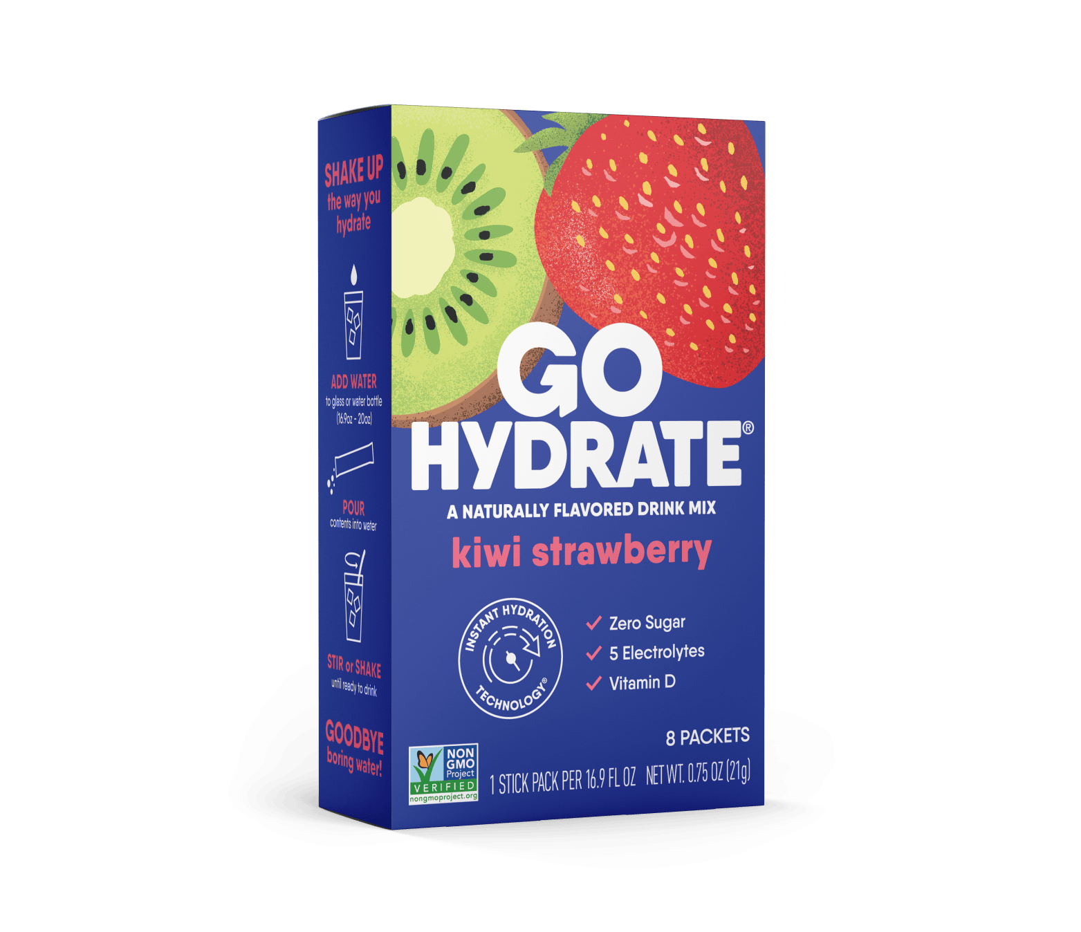 GoHydrate Kiwi Strawberry - 8pk Front of Box