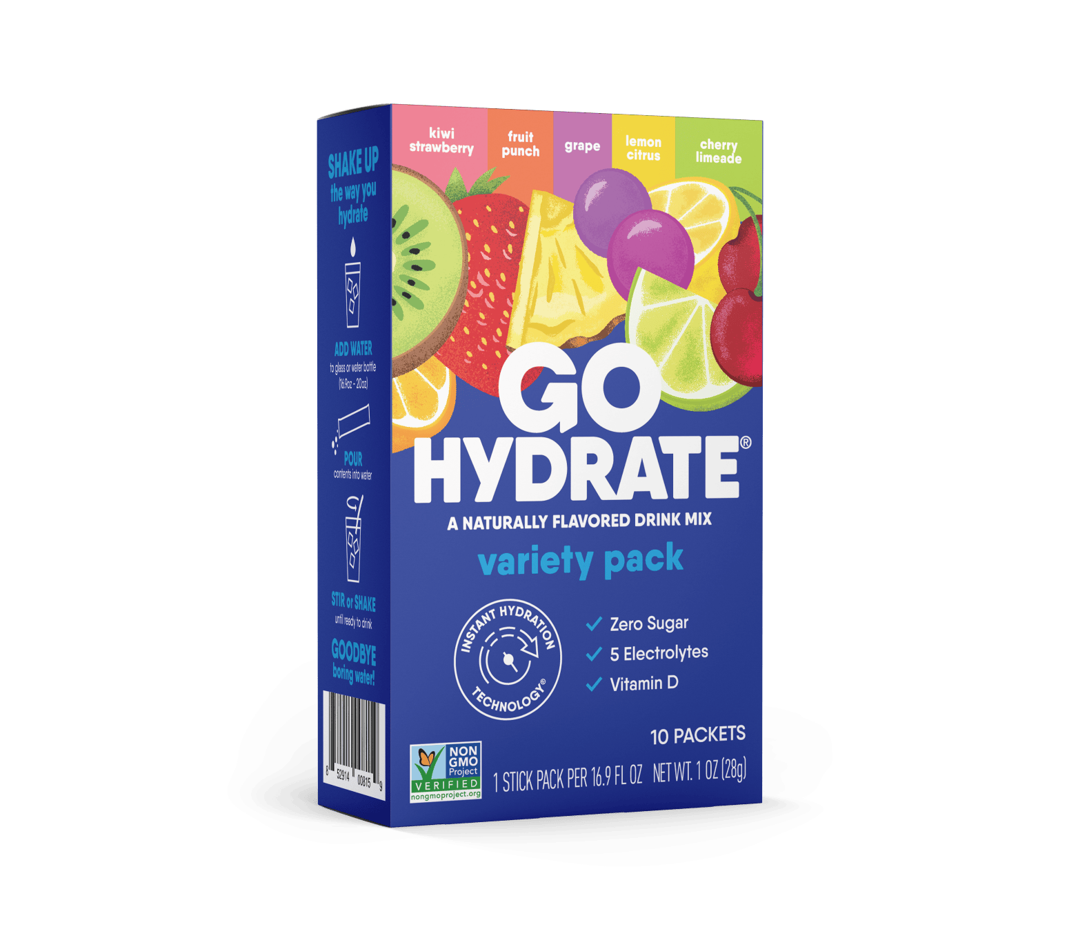 GoHydrate Variety Pack - Front of Box